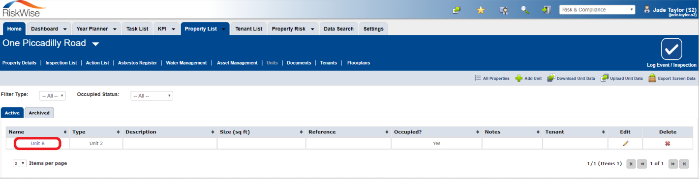 How Do I Create A Unit And Manage This From The Property Details Page ...